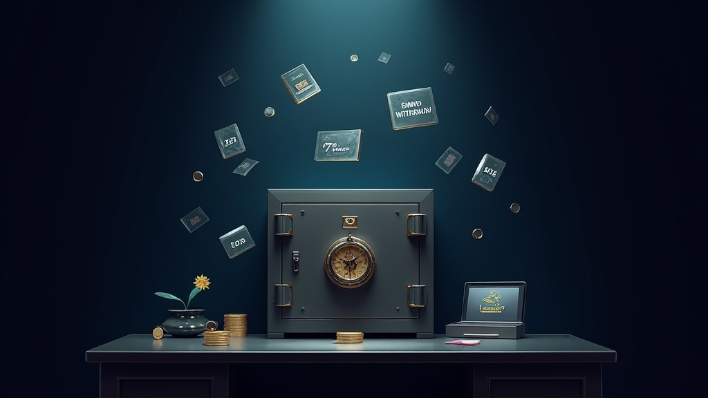Casino withdrawal limits and verification documents on a finance desk
